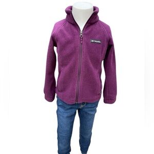 Columbia | Girls Fleece Jacket | Plum | XS 6/6X
